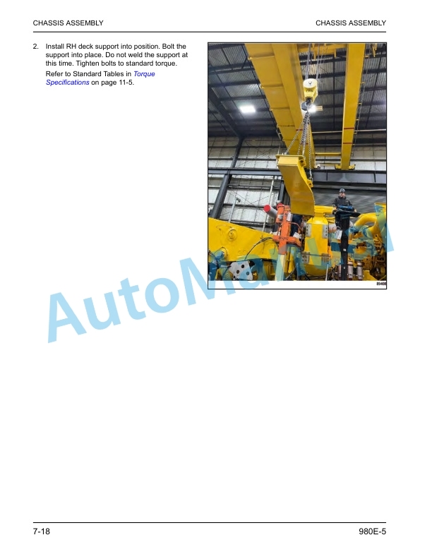 Alternative view of Komatsu 980E-5 Dump Truck Field Assembly Instruction CEAW013504