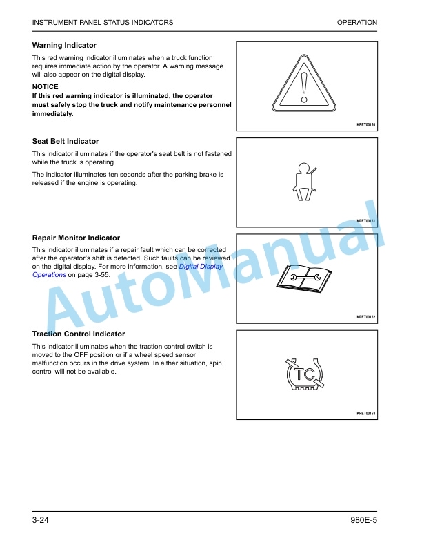 Komatsu 980E-5 Dump Truck Operation and Maintenance Manual CEAM035606 3 Komatsu 980E-5 Dump Truck Operation and Maintenance Manual CEAM035606 - Image 3
