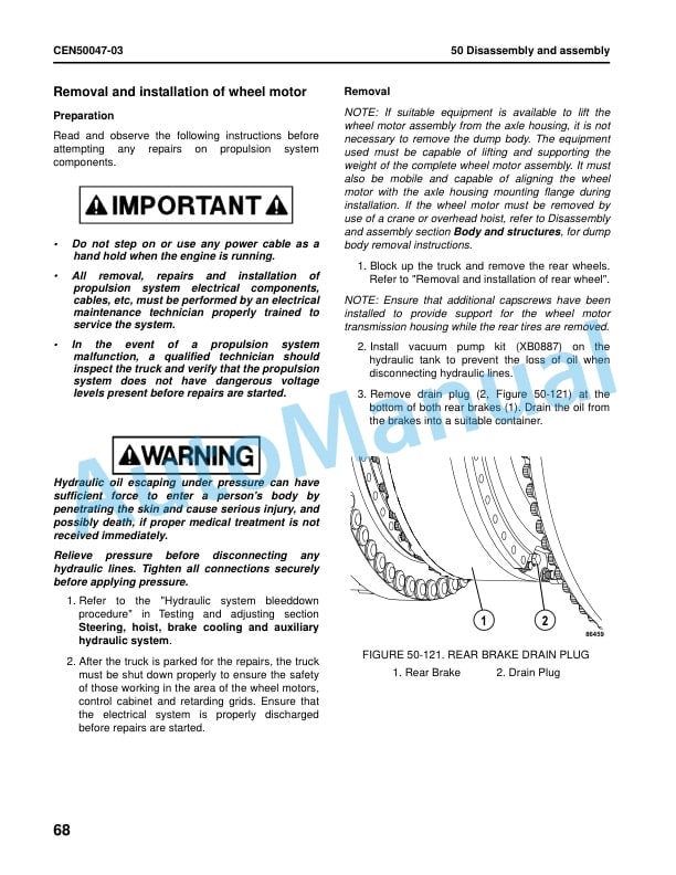 Komatsu 980E-5 Dump Truck Shop Manual CEBM033003 5 Komatsu 980E-5 Dump Truck Shop Manual CEBM033003 - Image 5