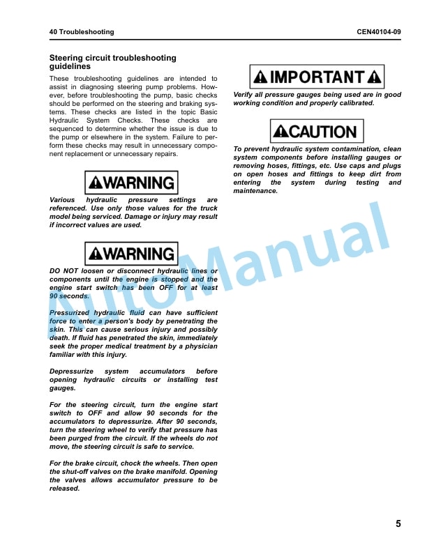 Komatsu 980E-5 Dump Truck Shop Manual CEBM033903 4 Komatsu 980E-5 Dump Truck Shop Manual CEBM033903 - Image 4