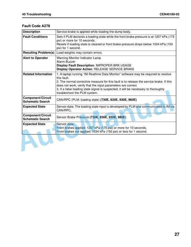 Komatsu 980E-5 Dump Truck Shop Manual CEBM037300 3 Komatsu 980E-5 Dump Truck Shop Manual CEBM037300 - Image 3