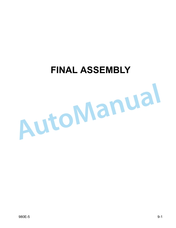 Komatsu 980E-5 Electric Dump Truck Field Assembly Instruction CEAW012600 3 Komatsu 980E-5 Electric Dump Truck Field Assembly Instruction CEAW012600 - Image 3
