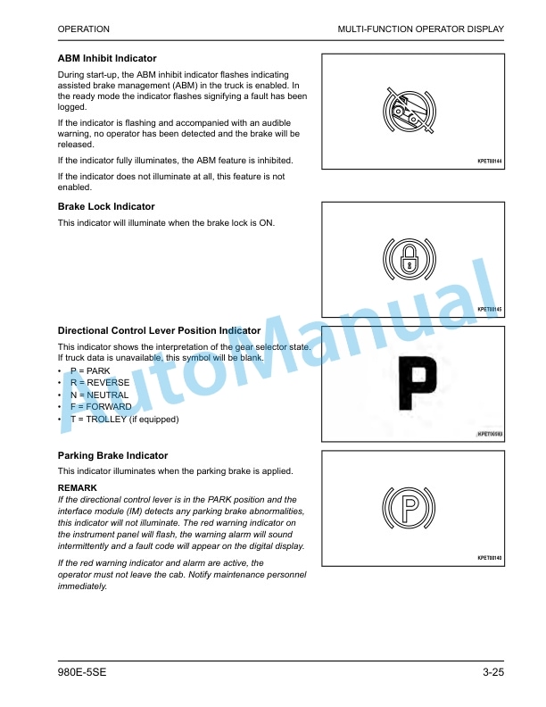 Komatsu 980E-5SE Dump Truck Operation and Maintenance Manual CEAM036200 3 Komatsu 980E-5SE Dump Truck Operation and Maintenance Manual CEAM036200 - Image 3