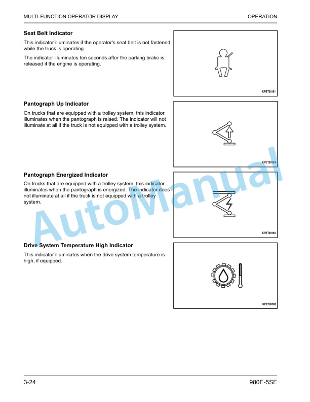 Komatsu 980E-5SE Dump Truck Operation and Maintenance Manual CEAM036201 3 Komatsu 980E-5SE Dump Truck Operation and Maintenance Manual CEAM036201 - Image 3