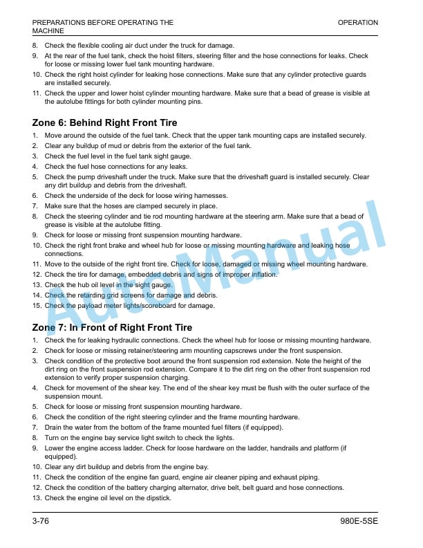 Komatsu 980E-5SE Dump Truck Operation and Maintenance Manual CEAM036202 4 Komatsu 980E-5SE Dump Truck Operation and Maintenance Manual CEAM036202 - Image 4