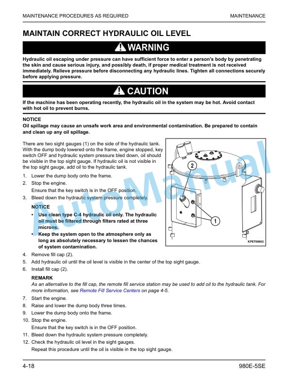 Komatsu 980E-5SE Dump Truck Operation and Maintenance Manual CEAM036202 5 Komatsu 980E-5SE Dump Truck Operation and Maintenance Manual CEAM036202 - Image 5