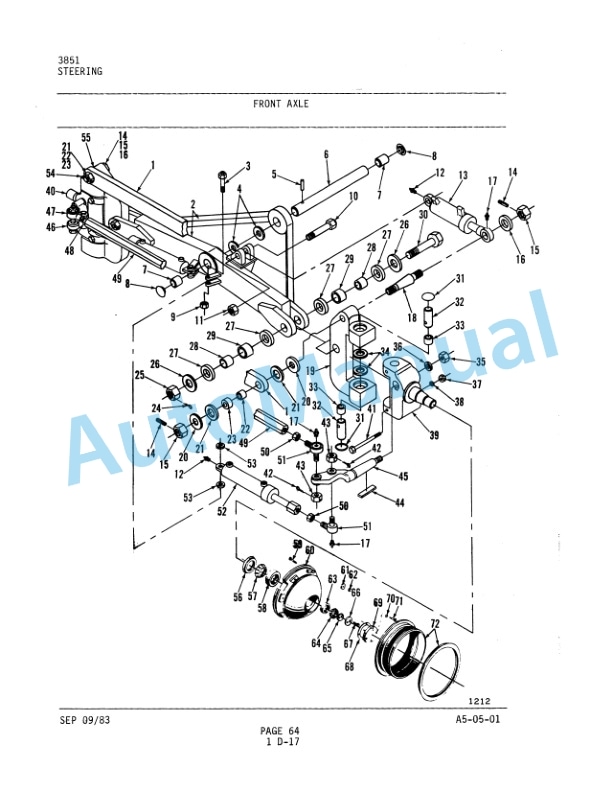 Komatsu A500 Motor Grader Parts Manual 3851R2 2 Komatsu A500 Motor Grader Parts Manual 3851R2-2