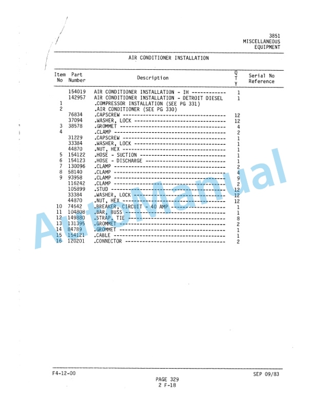 Komatsu A500 Motor Grader Parts Manual 3851R2 5 Komatsu A500 Motor Grader Parts Manual 3851R2-5