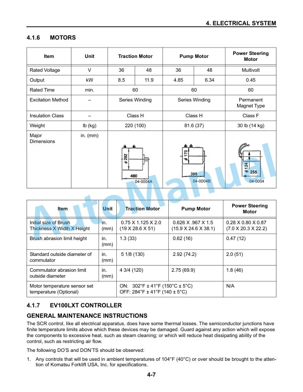Komatsu ABX-7 Series Forklift Truck Service Manual SM118 3 Komatsu ABX-7 Series Forklift Truck Service Manual SM118 - Image 3