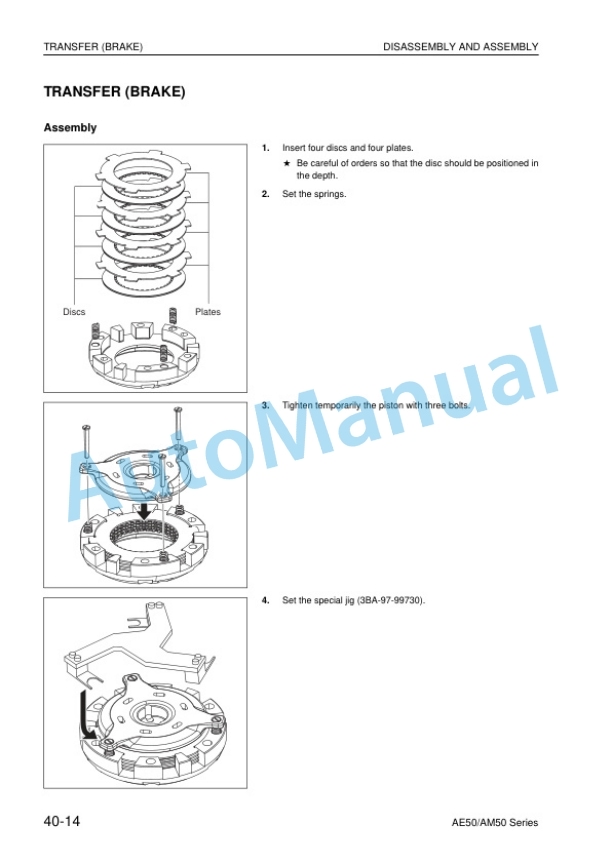 Komatsu AE50, AM50 Series Electric Lift Truck Shop Manual BBA12C1-04 2 Komatsu AE50, AM50 Series Electric Lift Truck Shop Manual BBA12C1-04 - Image 2