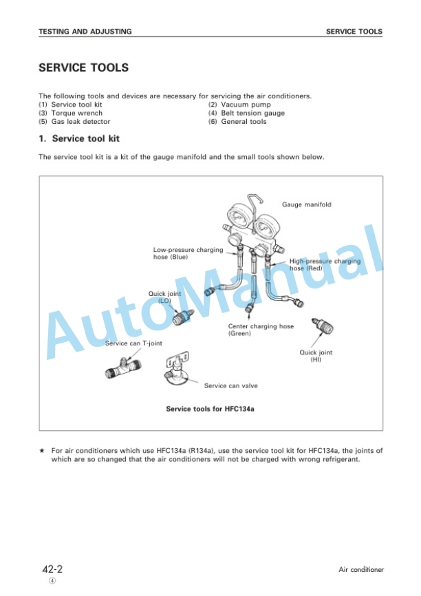 Komatsu Air Conditioner Shop Manual SEBM036406 4 Komatsu Air Conditioner Shop Manual SEBM036406 - Image 4