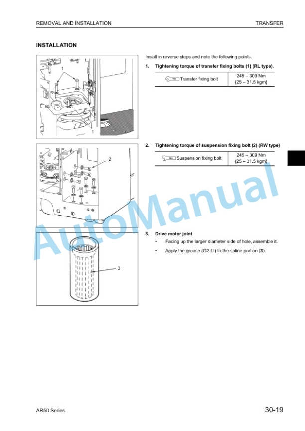 Komatsu AR50 Electric Reach Truck Shop Manual BRA14E1-01 2 Komatsu AR50 Electric Reach Truck Shop Manual BRA14E1-01 - Image 2