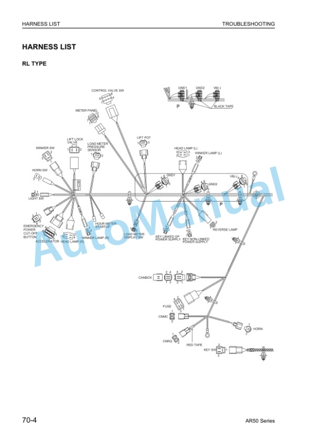 Komatsu AR50 Electric Reach Truck Shop Manual BRA14E1-01 4 Komatsu AR50 Electric Reach Truck Shop Manual BRA14E1-01 - Image 4