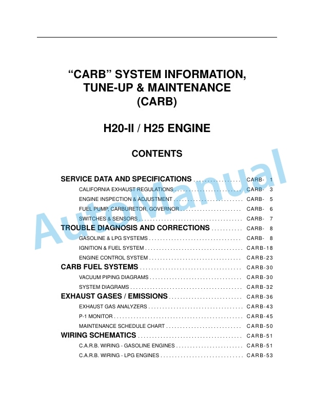Komatsu AX Series Forklift Truck Service Manual KO-SM060 4 Komatsu AX Series Forklift Truck Service Manual KO-SM060 - Image 4