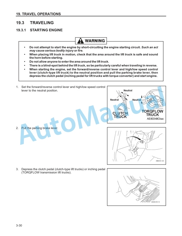 Komatsu AX20 and BX20 Forklift Truck Operation and Maintenance Manual OM073 4 Komatsu AX20 and BX20 Forklift Truck Operation and Maintenance Manual OM073 - Image 4