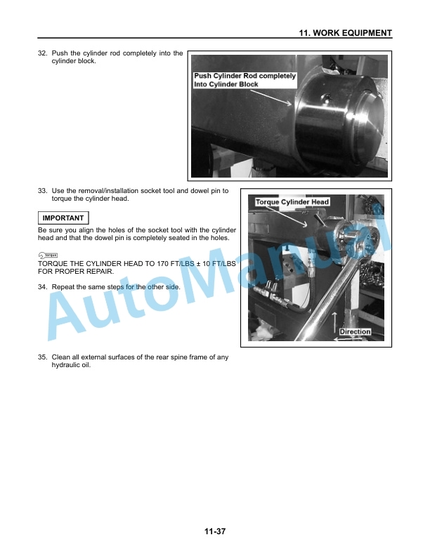 Alternative view of Komatsu AX50 Series Forklift Truck Service Manual SM220