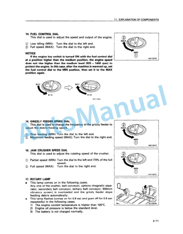 Alternative view of Komatsu BR350JG-1 Mobile Crusher Operation and Maintenance Manual SEAM020103