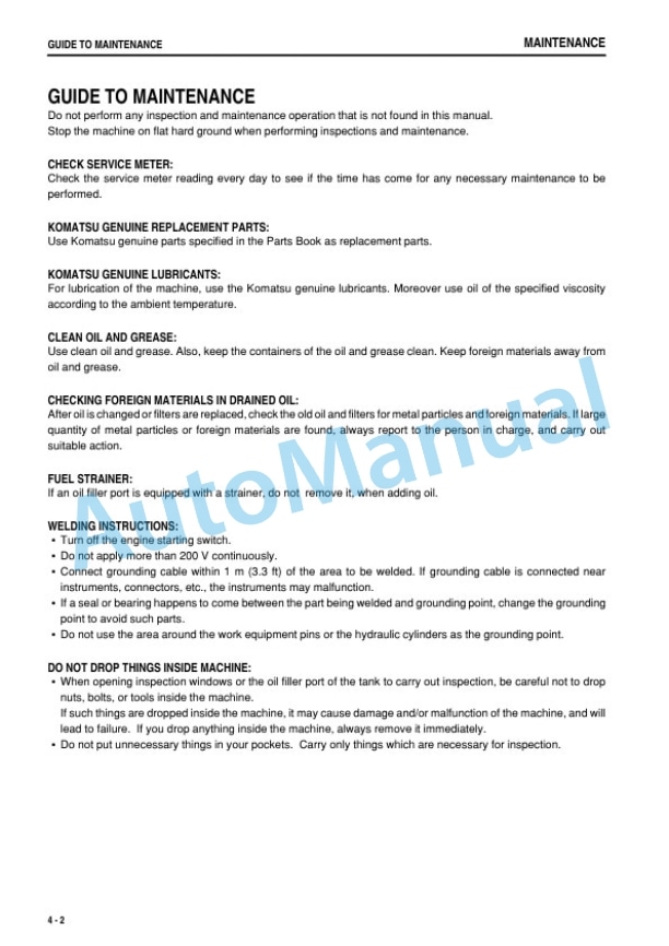 Komatsu BR380JG-1 Galeo Mobile Crusher Operation and Maintenance Manual SEAM059001T 4 Komatsu BR380JG-1 Galeo Mobile Crusher Operation and Maintenance Manual SEAM059001T - Image 4
