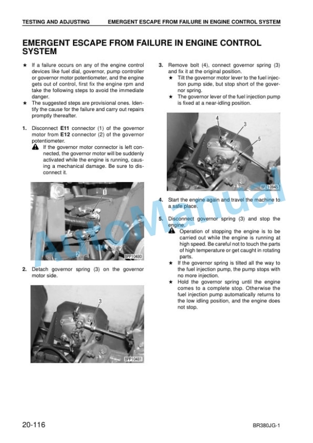 Komatsu BR380JG-1 Shop Manual SEBM034104 3 Komatsu BR380JG-1 Shop Manual SEBM034104 - Image 3