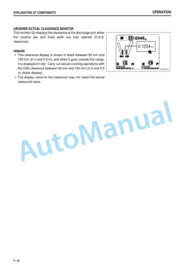 Alternative view of Komatsu BR380JG-1E0 Mobile Crusher Operation and Maintenance Manual TEN00476-02
