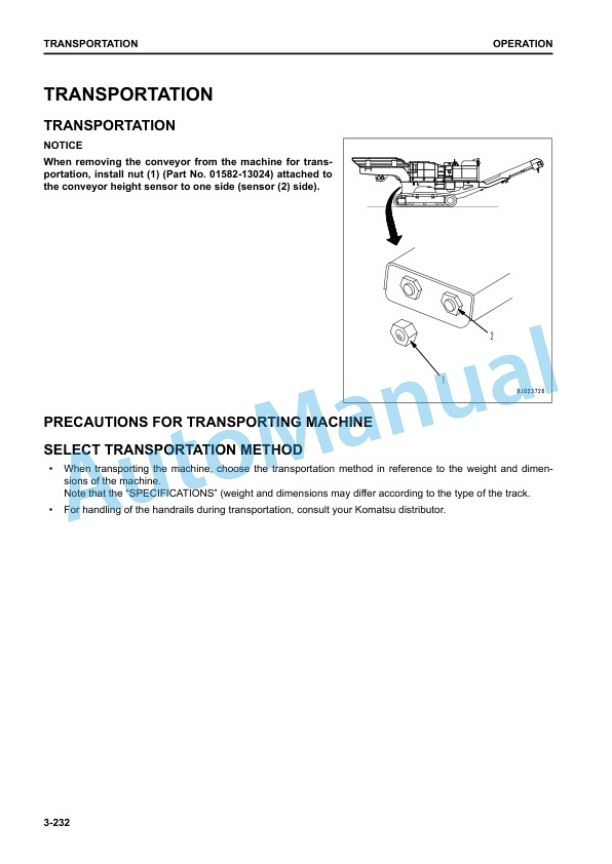 Komatsu BR380JG-3E0 Mobile Crusher Operation and Maintenance Manual EENAM04062 4 Komatsu BR380JG-3E0 Mobile Crusher Operation and Maintenance Manual EENAM04062 - Image 4