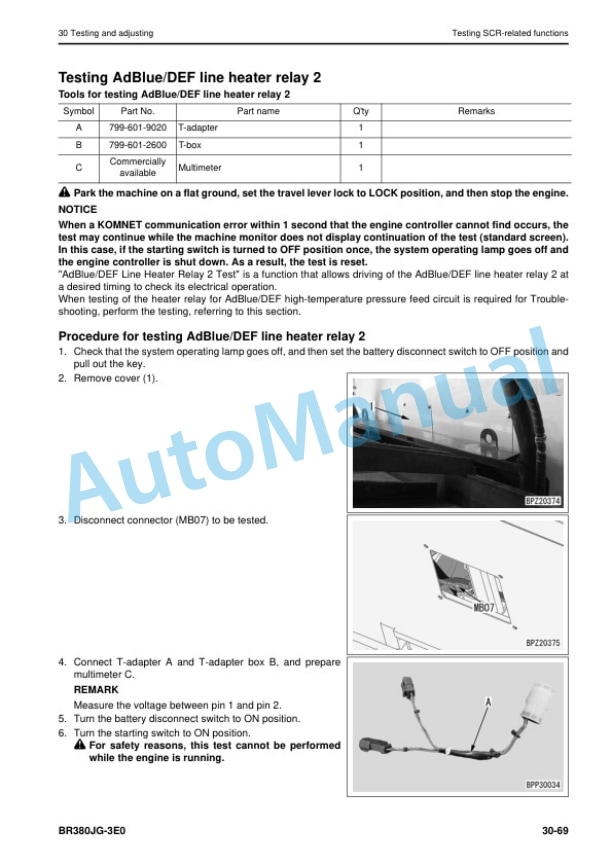Komatsu BR380JG-3E0 Mobile Crusher Shop Manual SEN06863-03 2 Komatsu BR380JG-3E0 Mobile Crusher Shop Manual SEN06863-03 - Image 2