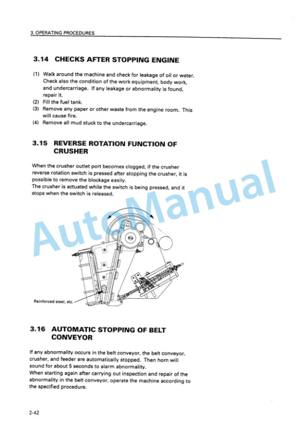 Komatsu BR500JG-1 Mobile Crusher Operation and Maintenance Manual SEAM011303T 3 Komatsu BR500JG-1 Mobile Crusher Operation and Maintenance Manual SEAM011303T - Image 3