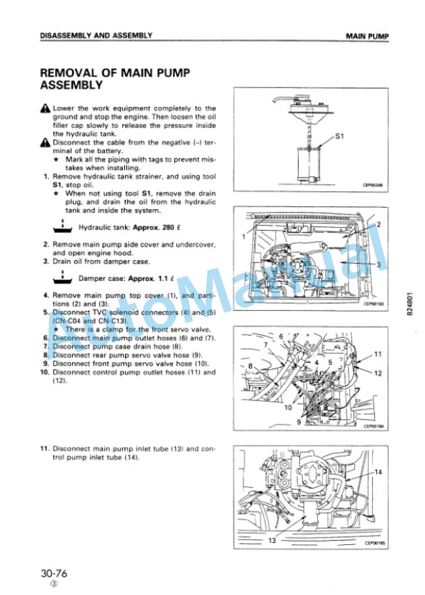 Komatsu BR500RG-1 Series Shop Manual SEBM012103 5 Komatsu BR500RG-1 Series Shop Manual SEBM012103 - Image 5