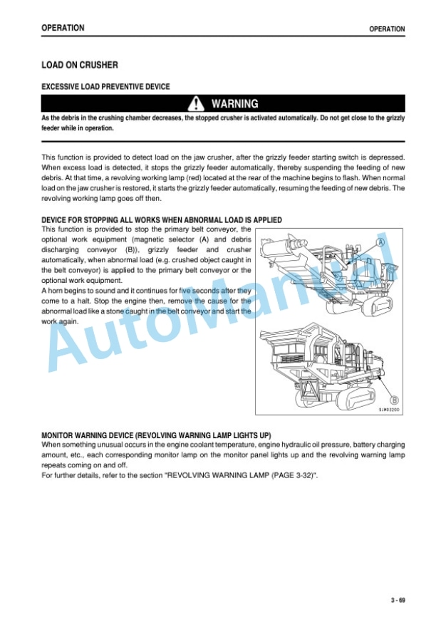 Komatsu BR550JG-1 Mobile Crusher Operation and Maintenance Manual TEN00022-01 3 Komatsu BR550JG-1 Mobile Crusher Operation and Maintenance Manual TEN00022-01 - Image 3