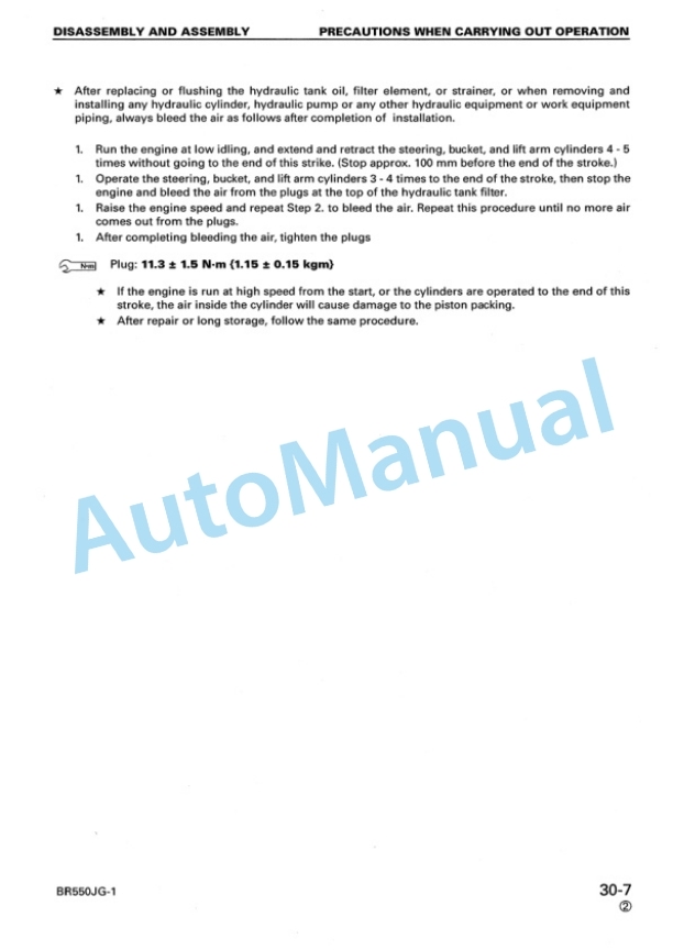 Komatsu BR550RG-1 Series Shop Manual SEBM022504 5 Komatsu BR550RG-1 Series Shop Manual SEBM022504 - Image 5