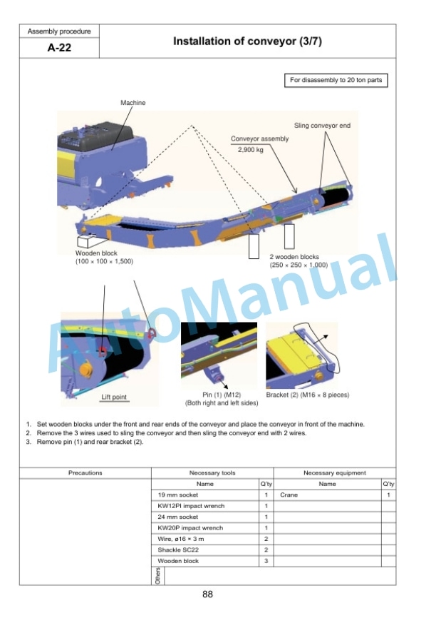 Komatsu BR580JG-1 Mobile Crusher Field Assembly Instruction GEN00064-01 4 Komatsu BR580JG-1 Mobile Crusher Field Assembly Instruction GEN00064-01 - Image 4