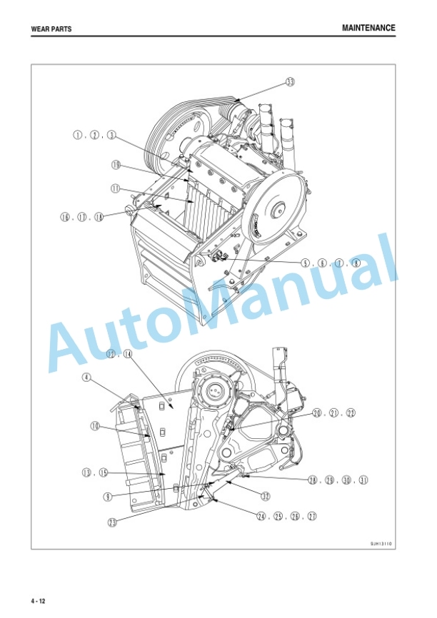 Komatsu BR580JG-1 Mobile Crusher Operation and Maintenance Manual TEN00203-04 4 Komatsu BR580JG-1 Mobile Crusher Operation and Maintenance Manual TEN00203-04 - Image 4