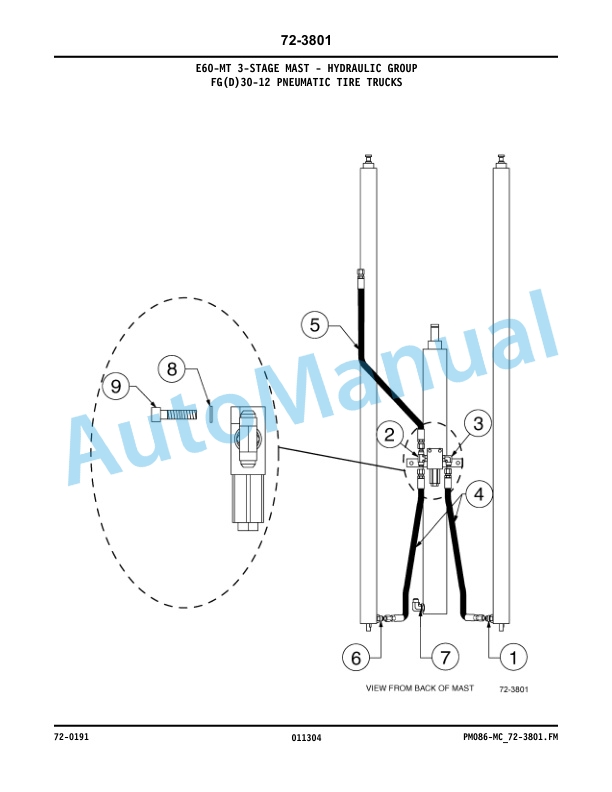 Komatsu BX-12 Series Forklift Truck Parts Manual PM086-MC-1 5 Komatsu BX-12 Series Forklift Truck Parts Manual PM086-MC-1-5