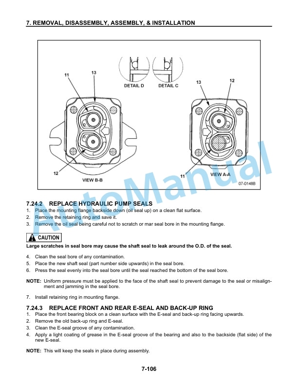Alternative view of Komatsu BX20 Series Forklift Truck Service Manual SM122