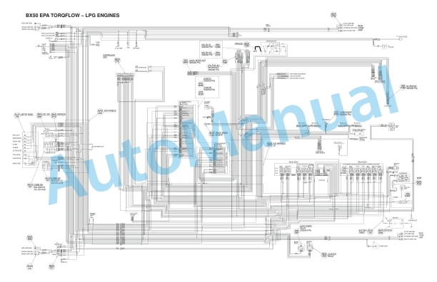 Alternative view of Komatsu BX50 Series EPA Forklift Truck Service Manual SM160
