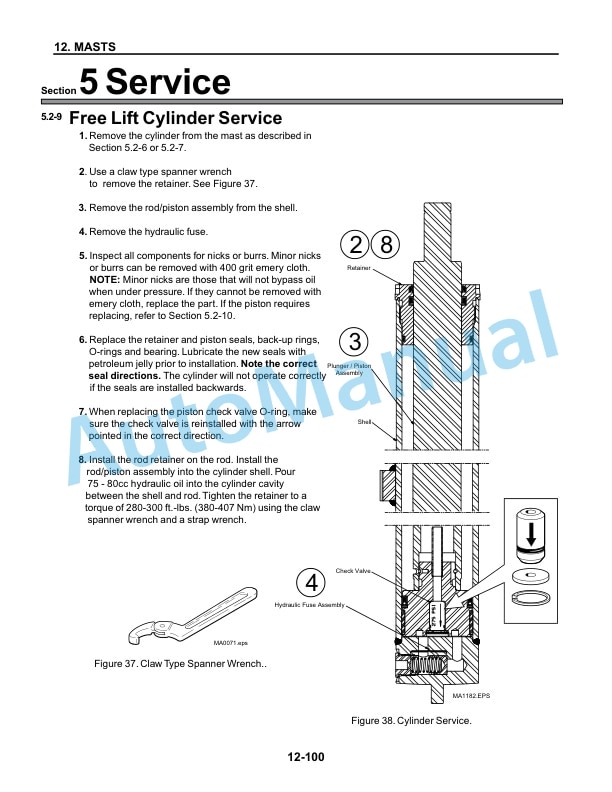 Komatsu BX50 Series Forklift Truck Service Manual SM160 5 Komatsu BX50 Series Forklift Truck Service Manual SM160 - Image 5
