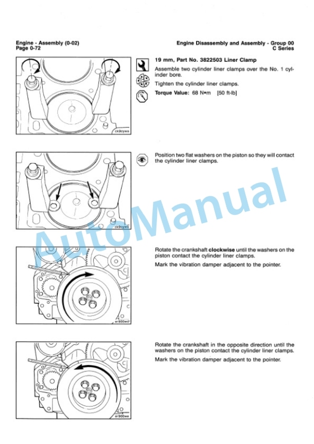 Alternative view of Komatsu C Series Engine Shop Manual 3666008-01