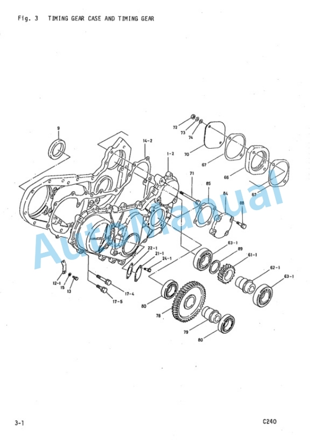 Komatsu C240 Diesel Engine Parts Manual C240PKF-PNE7 2 Komatsu C240 Diesel Engine Parts Manual C240PKF-PNE7-2