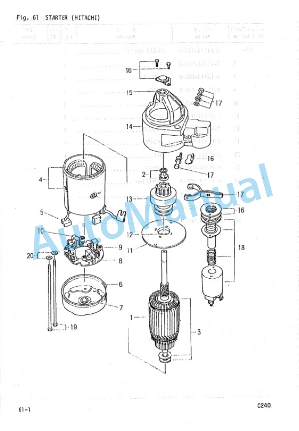 Komatsu C240 Diesel Engine Parts Manual C240PKF-PNE7 5 Komatsu C240 Diesel Engine Parts Manual C240PKF-PNE7-5