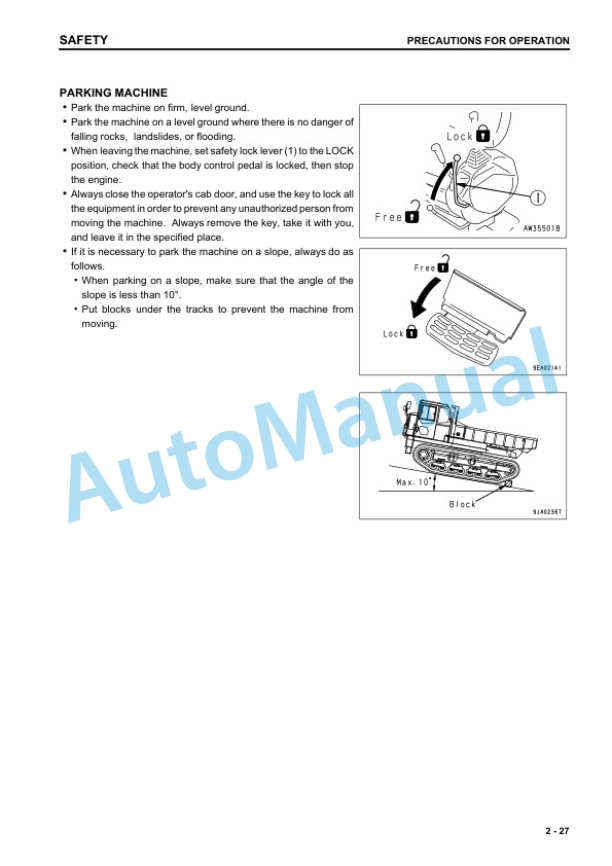 Komatsu CD110R-1 Crawler Carrier Operation and Maintenance Manual SEAM039000T 2 Komatsu CD110R-1 Crawler Carrier Operation and Maintenance Manual SEAM039000T - Image 2