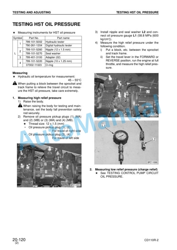 Komatsu CD110R-2 Shop Manual SEBM030004 3 Komatsu CD110R-2 Shop Manual SEBM030004 - Image 3