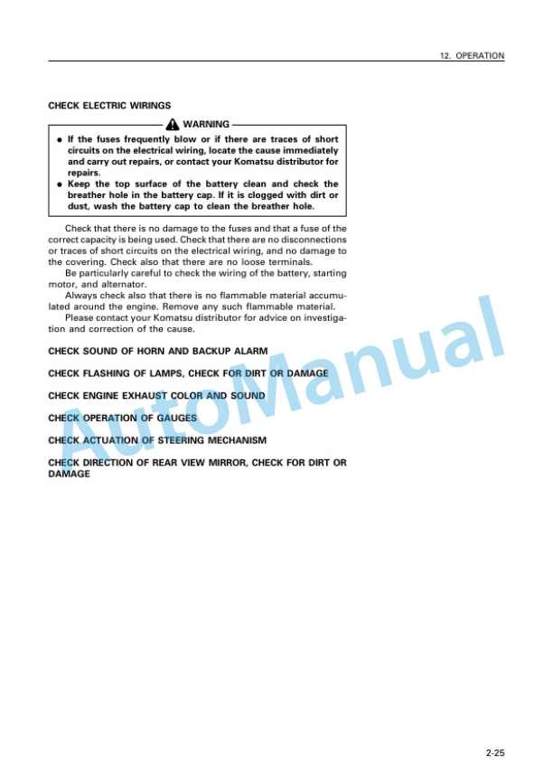 Komatsu CD30R-1 Crawler Carrier Operation and Maintenance Manual SEAM050800P 3 Komatsu CD30R-1 Crawler Carrier Operation and Maintenance Manual SEAM050800P - Image 3