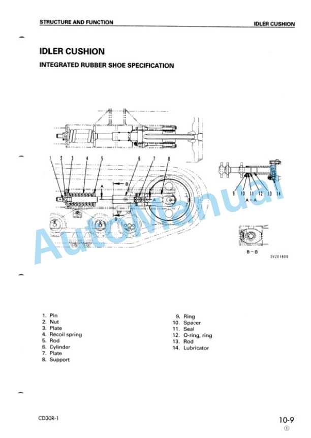 Alternative view of Komatsu CD30R-1 Crawler Carrier Shop Manual SEBM015701