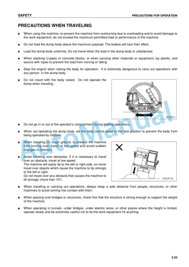 Komatsu CD60R-1 Crawler Carrier Operation and Maintenance Manual SEAM035602T 2 Komatsu CD60R-1 Crawler Carrier Operation and Maintenance Manual SEAM035602T - Image 2