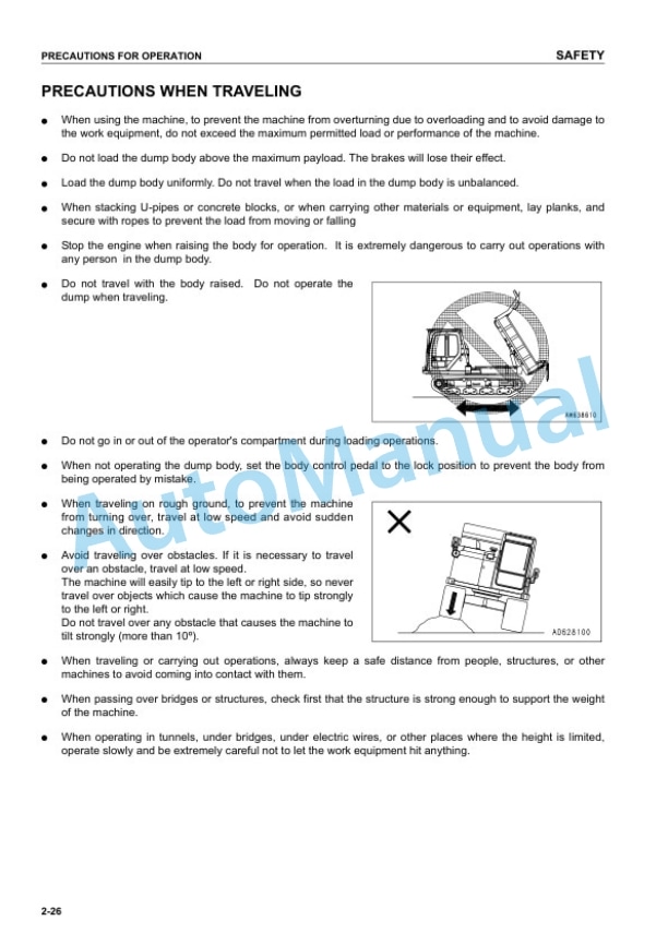 Komatsu CD60R-1 Crawler Carrier Operation and Maintenance Manual TEN00281-00 2 Komatsu CD60R-1 Crawler Carrier Operation and Maintenance Manual TEN00281-00 - Image 2