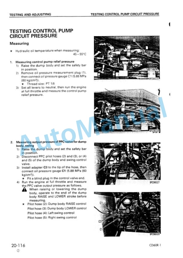 Komatsu CD60R-1 Crawler Carrier Shop Manual SEBM019903 3 Komatsu CD60R-1 Crawler Carrier Shop Manual SEBM019903-3