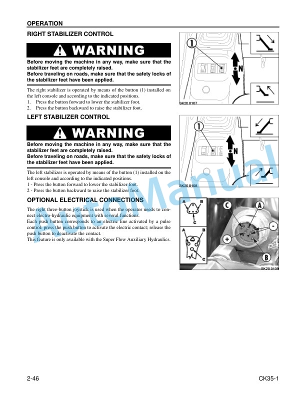 Komatsu CK35-1 Compact Track Loader Operation and Maintenance Manual CEAM017300 3 Komatsu CK35-1 Compact Track Loader Operation and Maintenance Manual CEAM017300 - Image 3