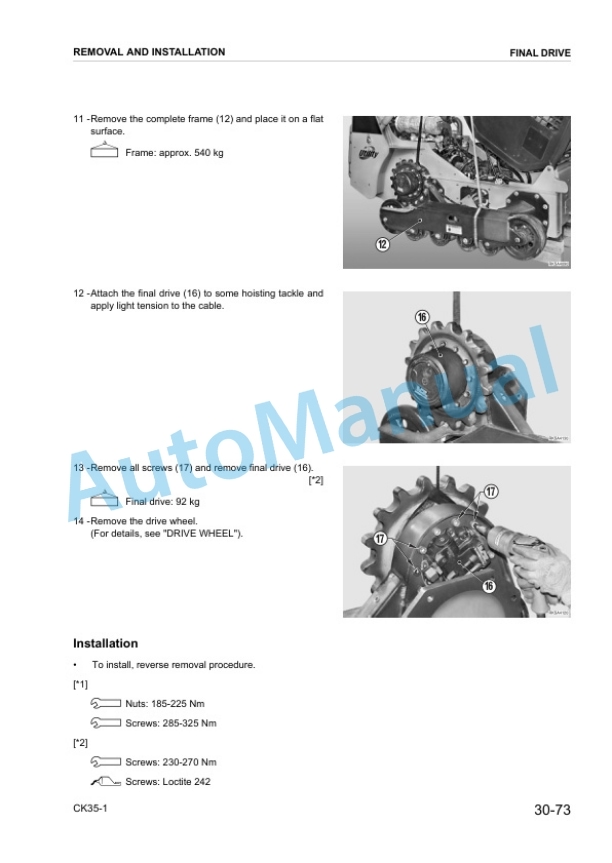 Komatsu CK35-1 Compact Track Loader Shop Manual CEBM017500 5 Komatsu CK35-1 Compact Track Loader Shop Manual CEBM017500 - Image 5