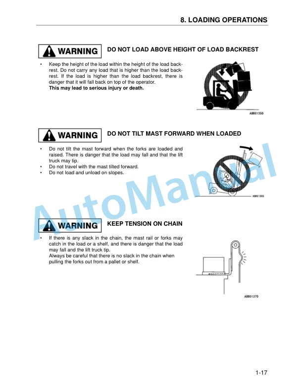 Komatsu CX Forklift Truck Operation and Maintenance Manual OM049-1 2 Komatsu CX Forklift Truck Operation and Maintenance Manual OM049-1-2