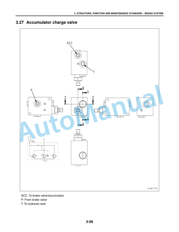 Alternative view of Komatsu CX50 Forklift Truck Export Service Manual SM207